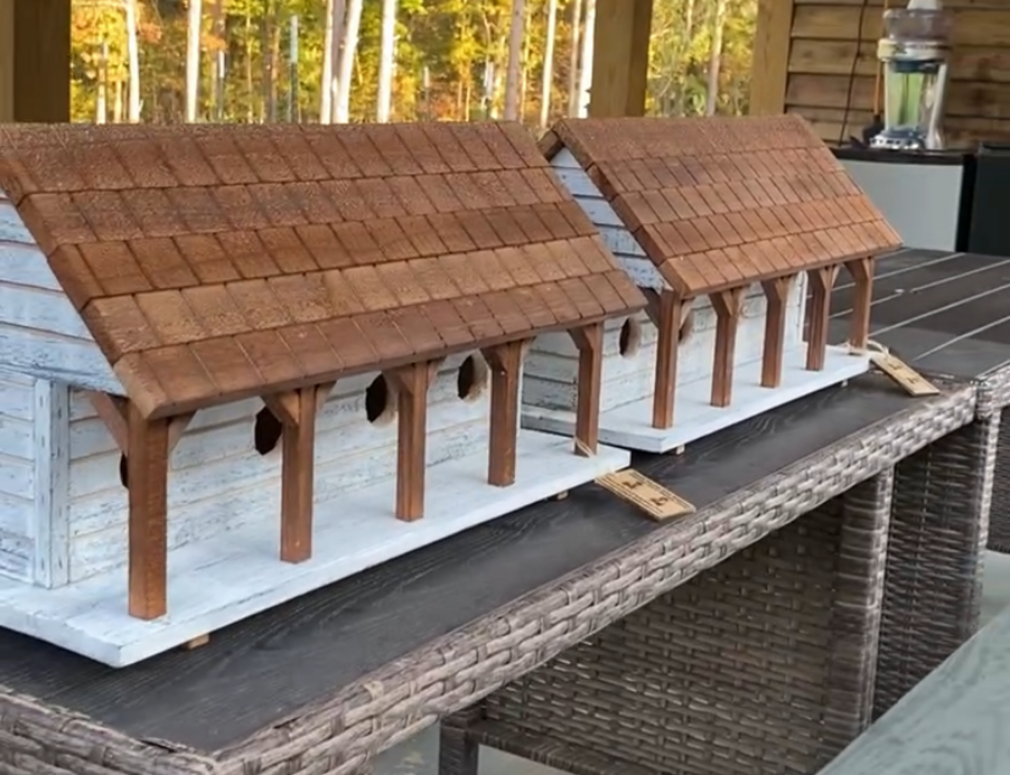 Cedar Purple Martin Birdhouse. Solid Wood
