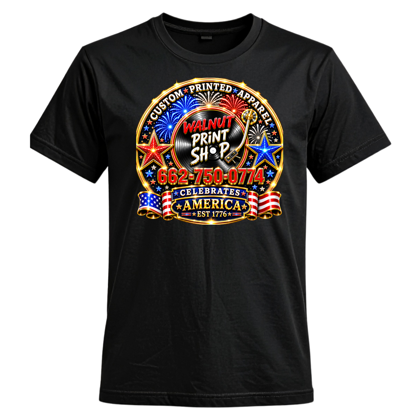 Walnut Print Shop Celebrates America T-Shirt