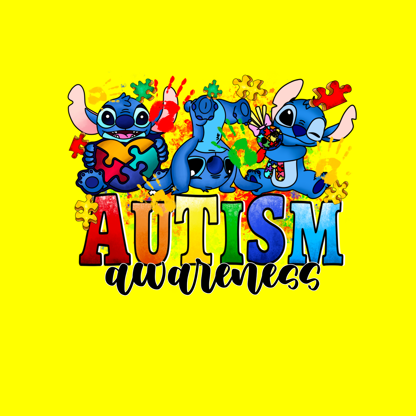 Autism Awareness Stitch T-Shirt Simple Click to Order