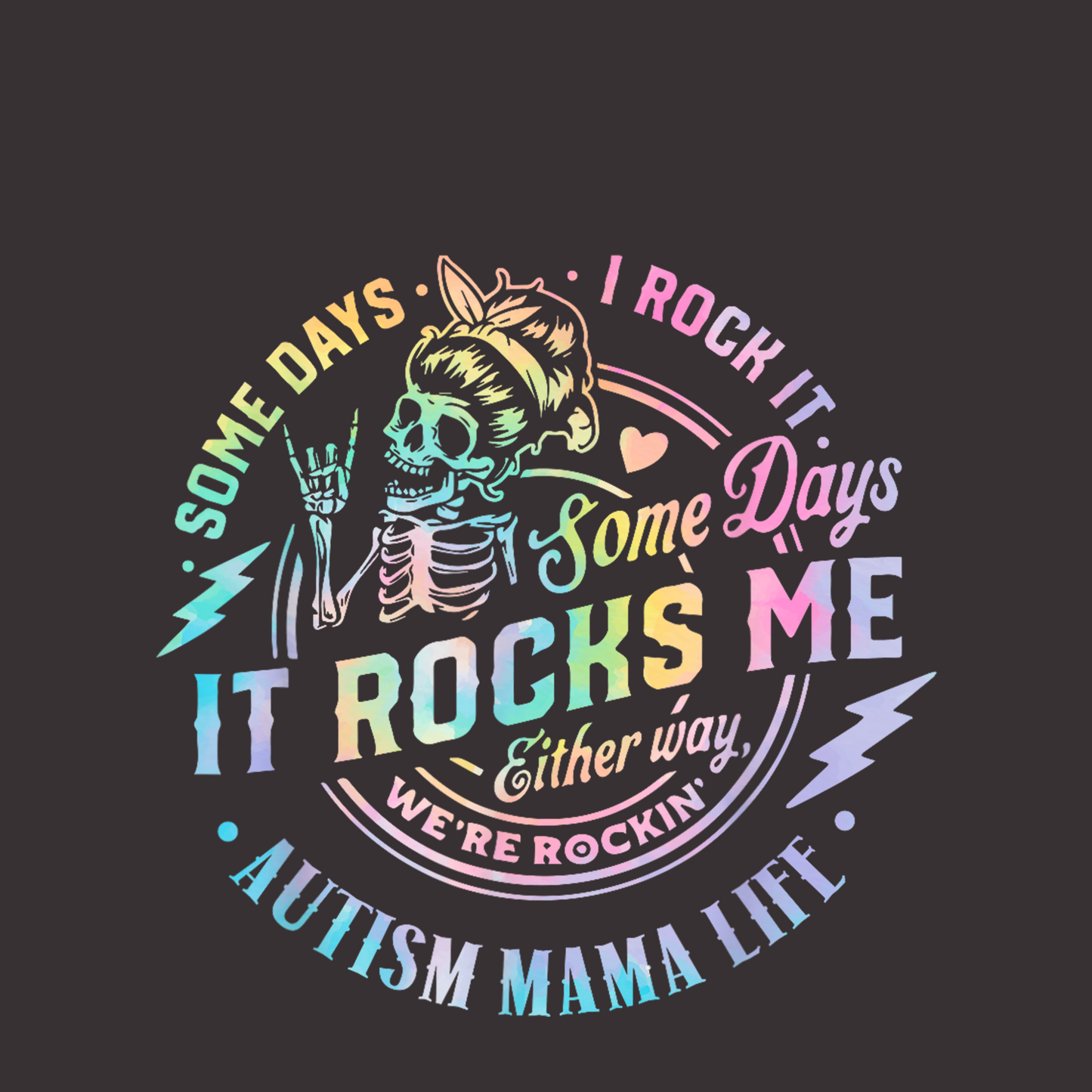 Autism Mama T-Shirt Simple Click to Order