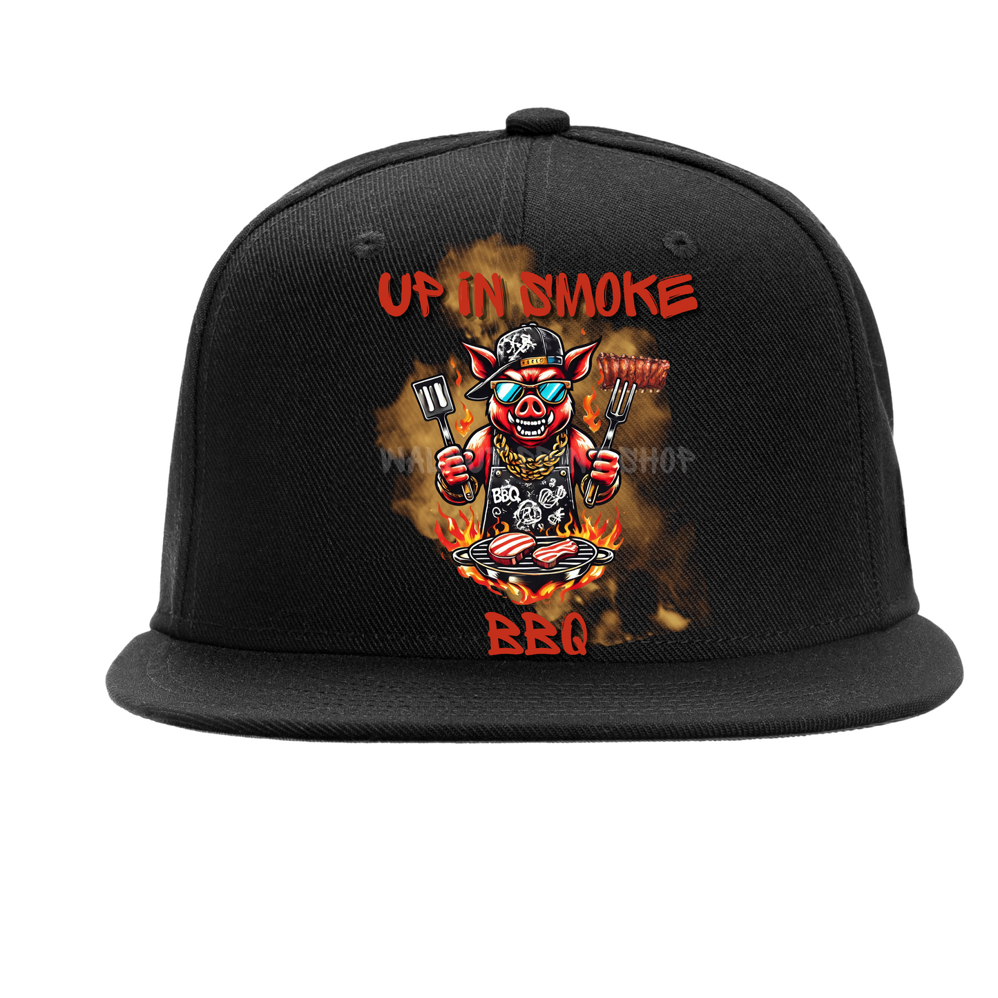 Up In Smoke BBQ Logo T-Shirt Simple Click to Order