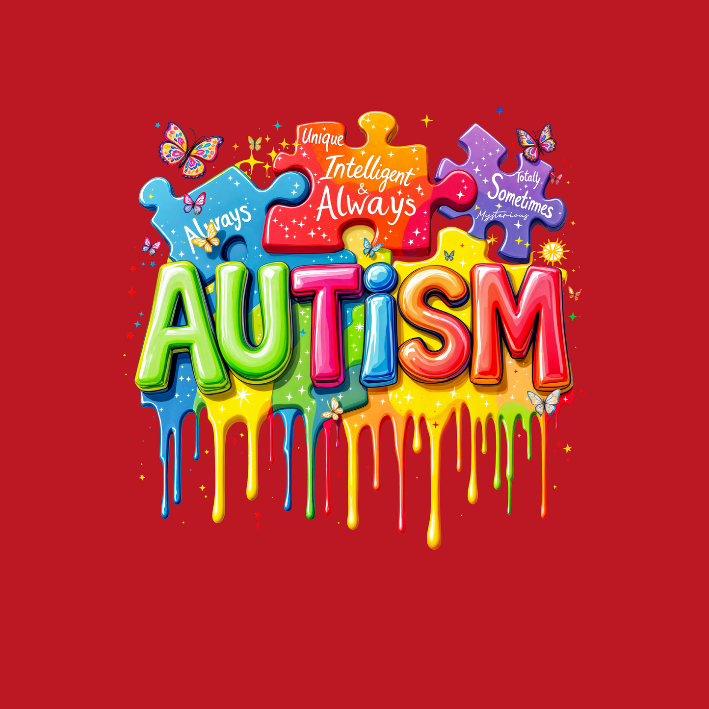 Autism Awareness T-Shirt Simple Click to Order