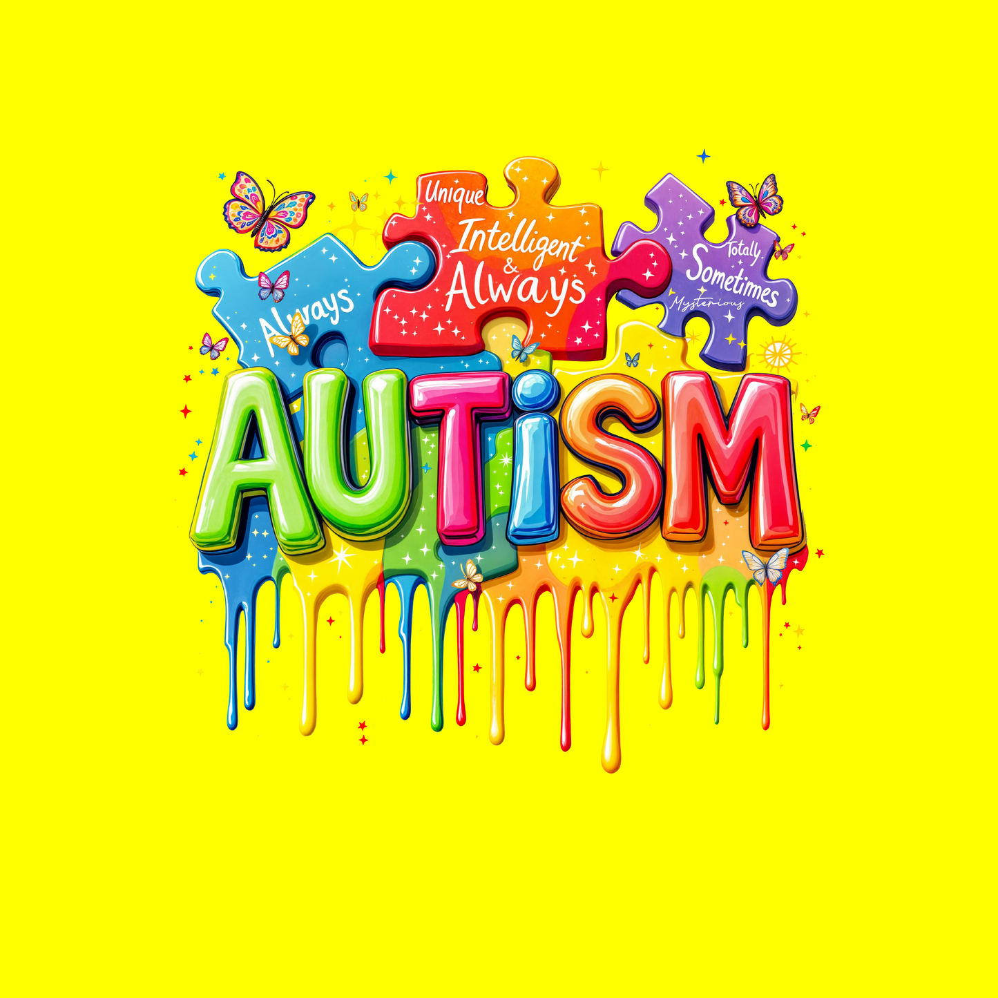 Autism Awareness T-Shirt Simple Click to Order