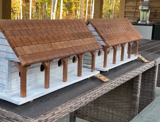 Cedar Purple Martin Birdhouse. Solid Wood