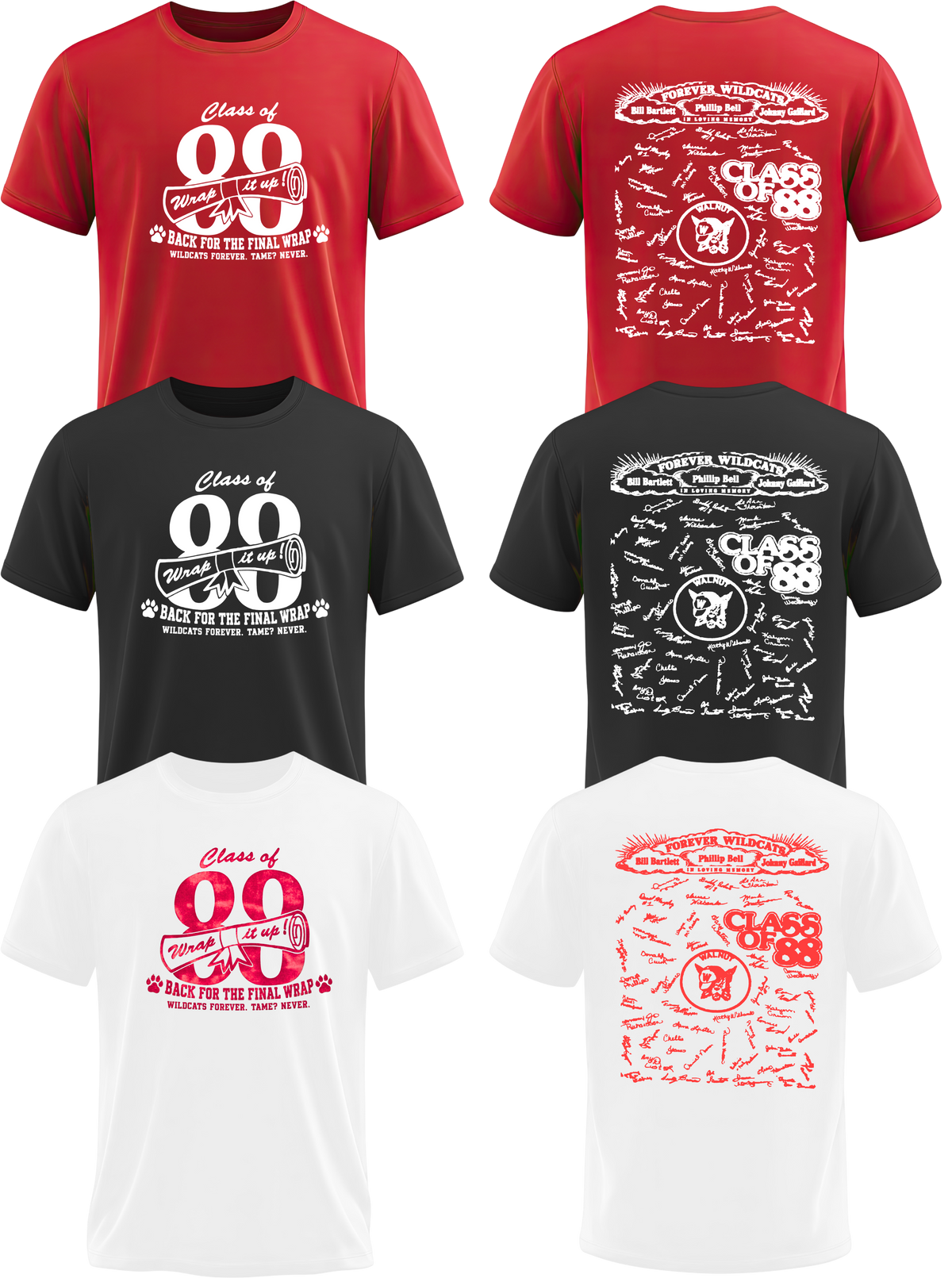 Walnut High School Class of 1988 Tshirts