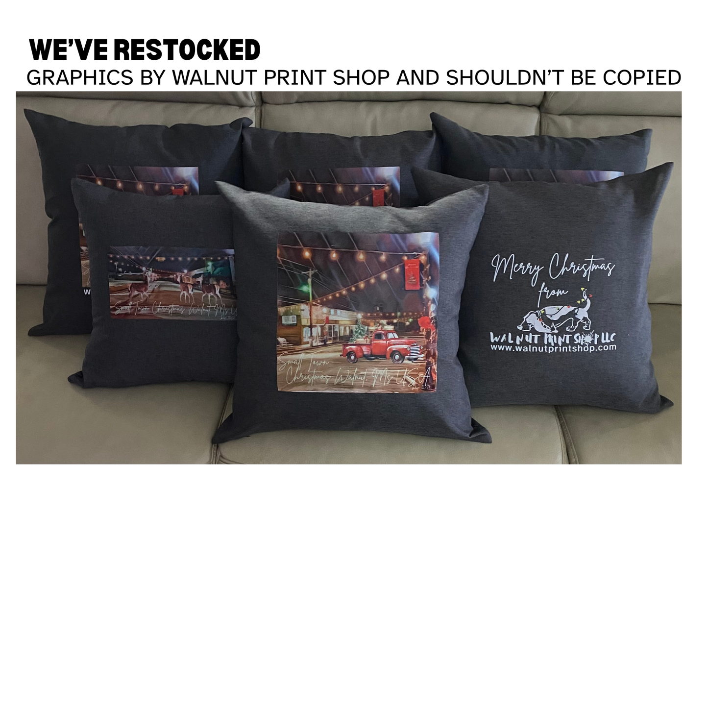 Small Town Christmas Walnut Ms USA Pillows More Ideas for Mando Collection