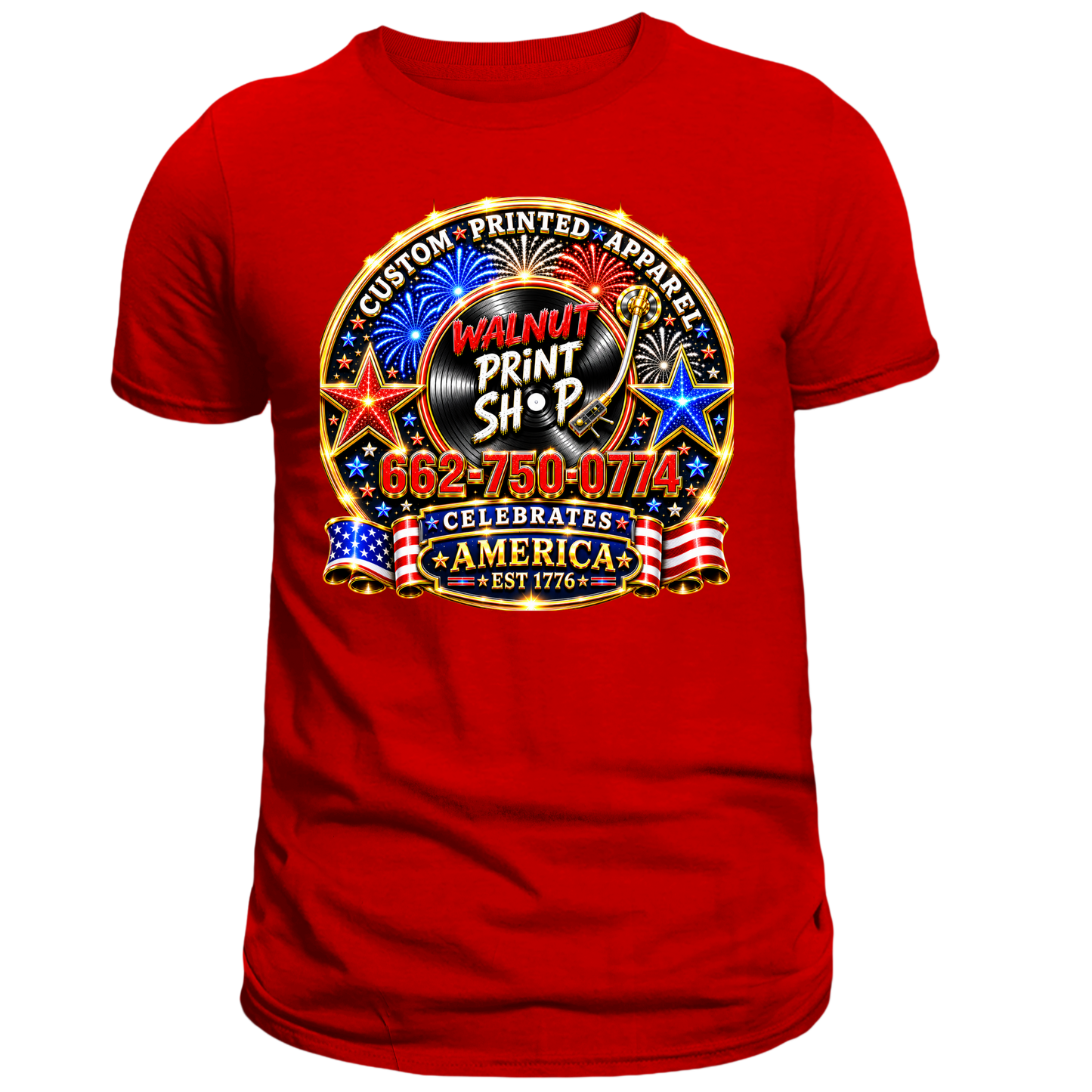 Walnut Print Shop Celebrates America T-Shirt
