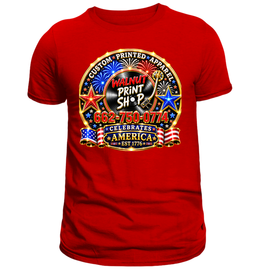 Walnut Print Shop Celebrates America T-Shirt