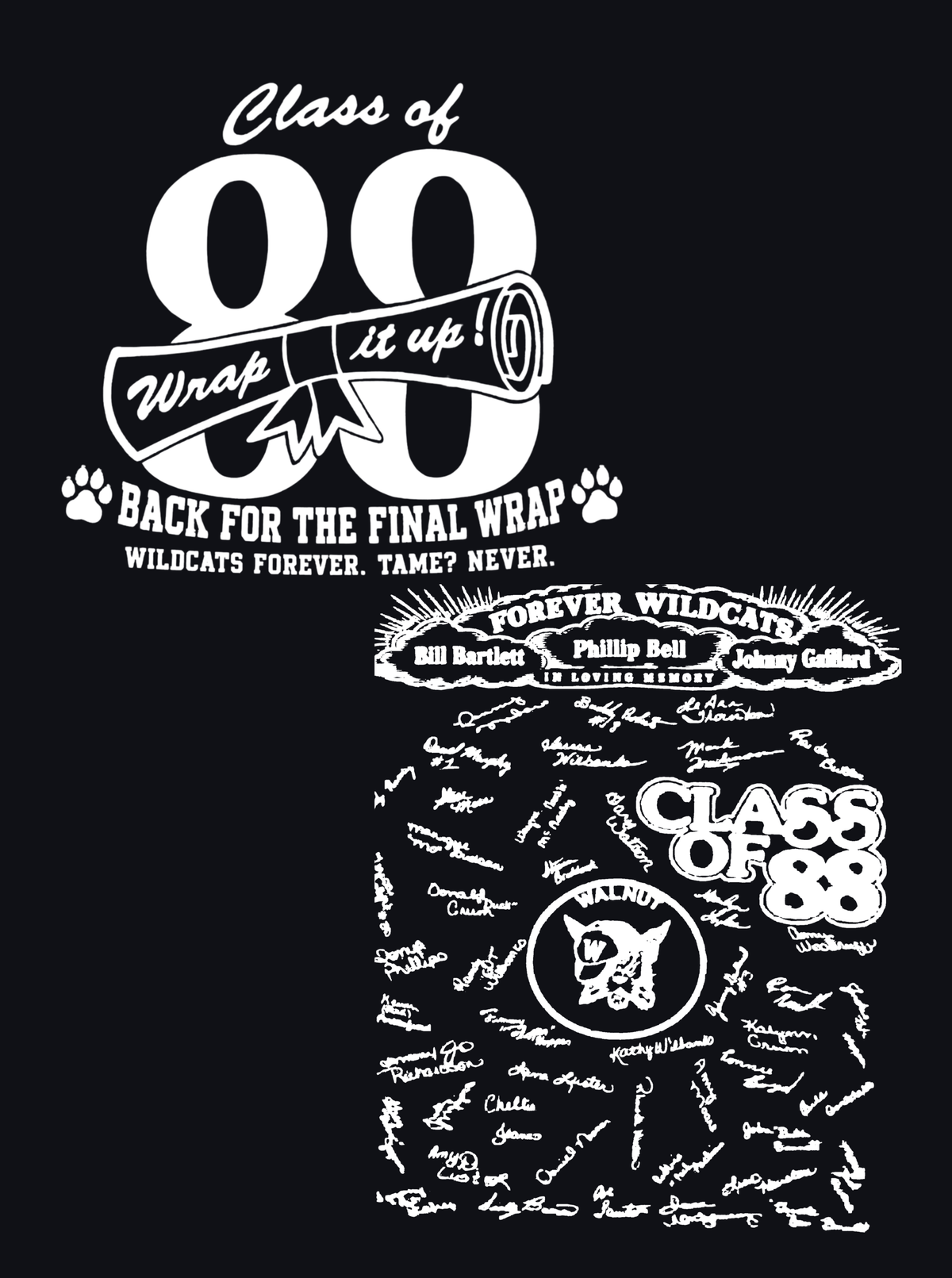 Walnut High School Class of 1988 Tshirts