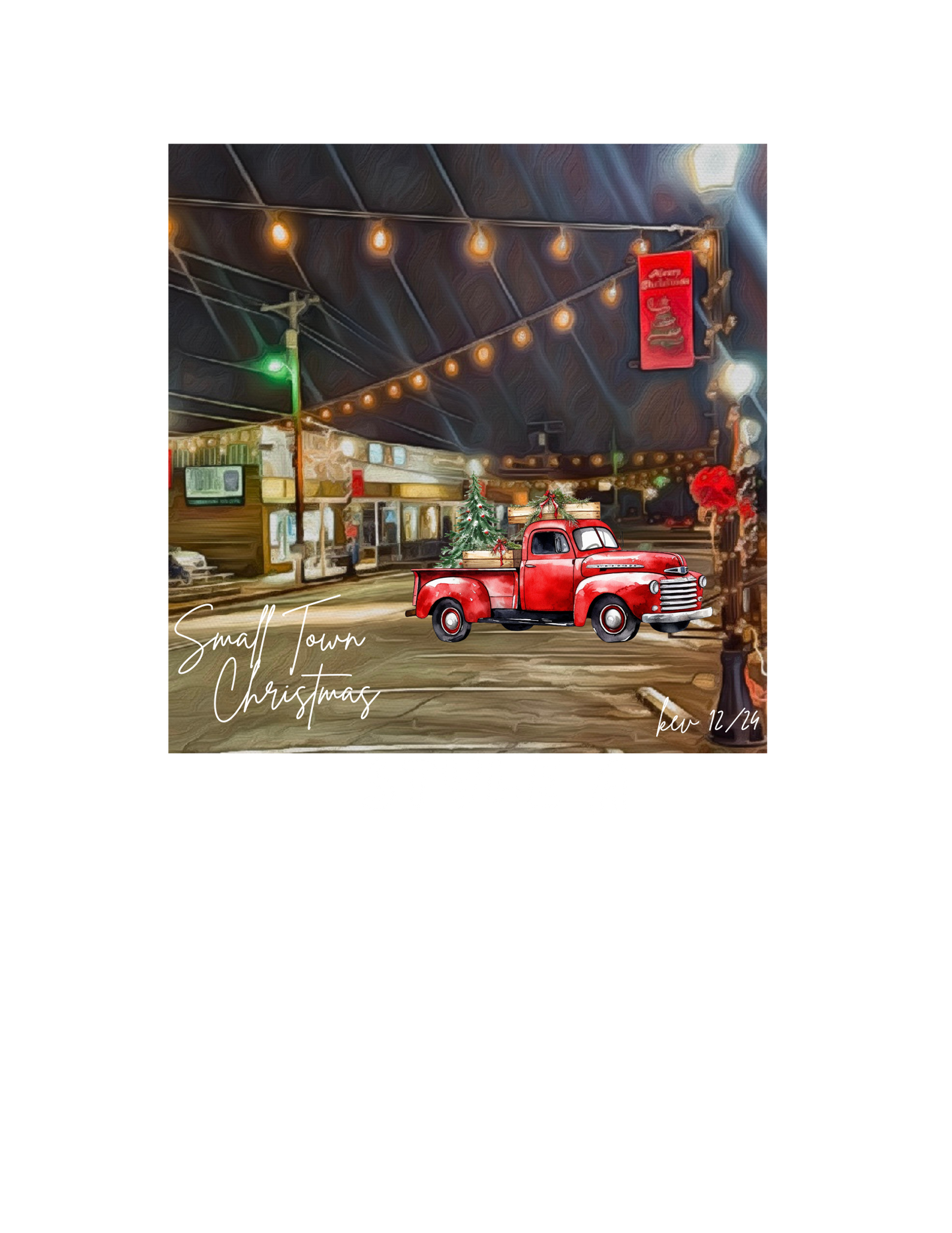 Small Town Christmas Walnut, Ms USA Tshirts