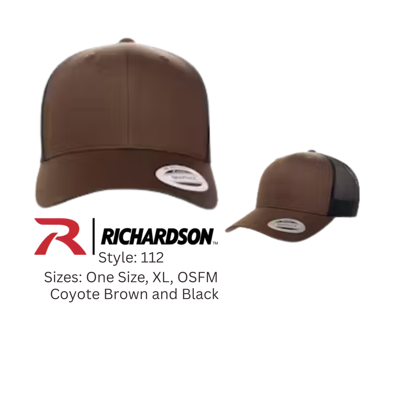 Laser Engraved Leather Logo Hats
