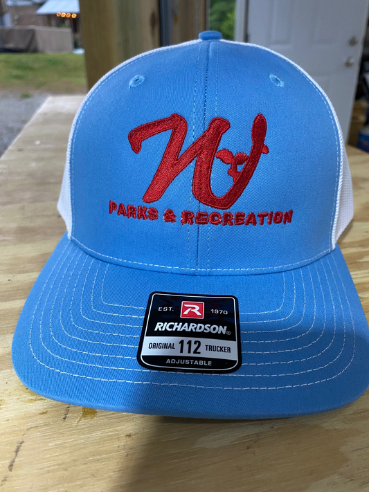 Walnut Parks and Recreation Embroidered Hat. Made in Walnut, MS USA
