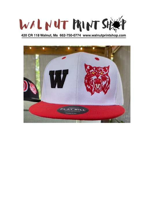 Custom Embroidered Wildcat hat. In Stock